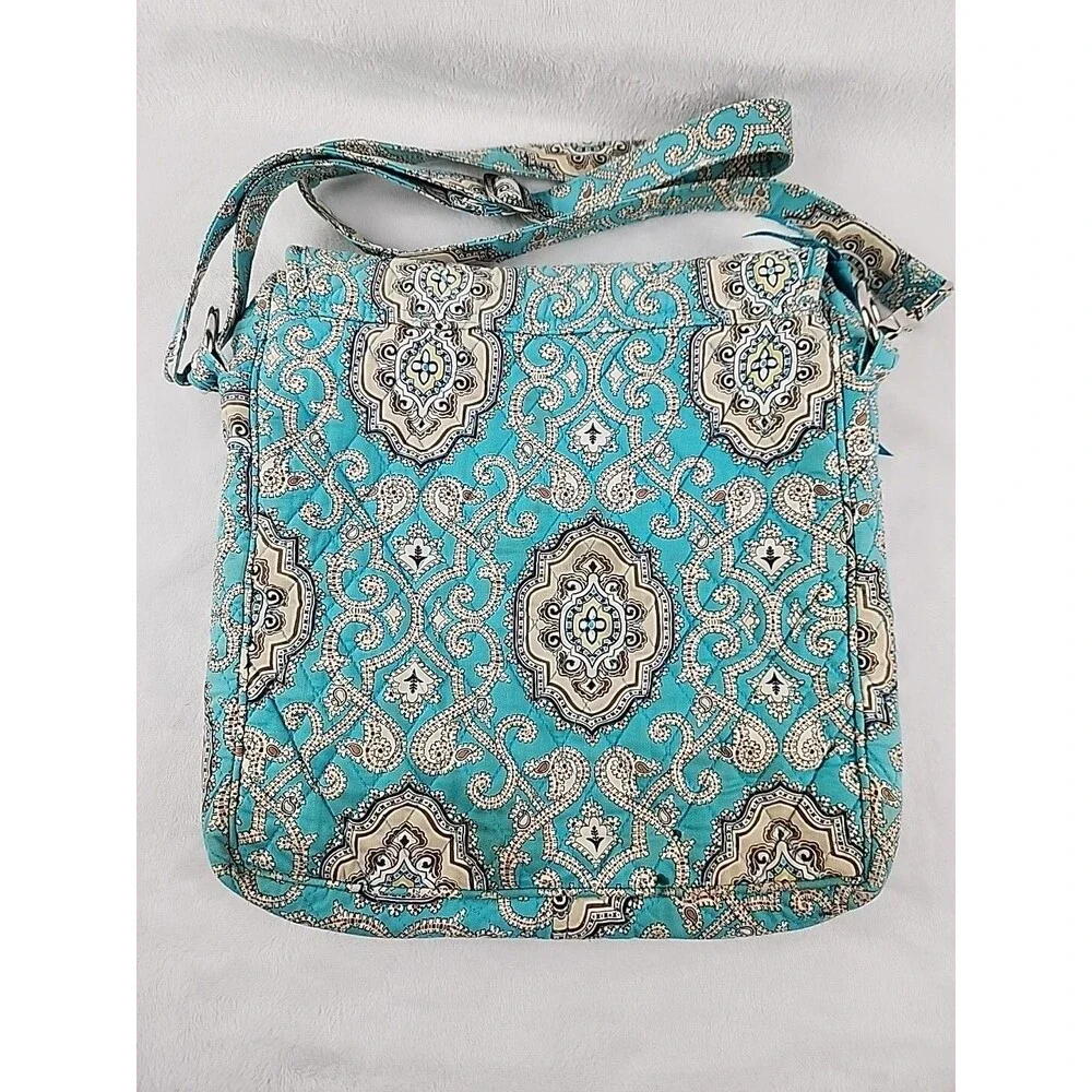 Vera Bradley Messenger Bag Totally Turk Retired Pattern Quilted Crossbody Purse